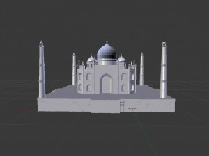 taj mahal 3D मॉडल