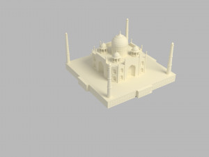 taj mahal 3D मॉडल