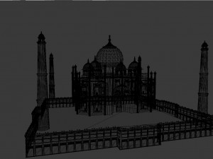 taj mahal 3D मॉडल