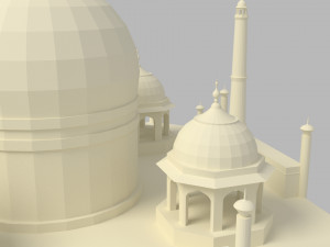 taj mahal 3D मॉडल