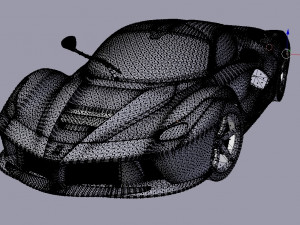 ferrari laferrari with complete interior 3D मॉडल