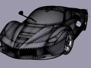 ferrari laferrari with complete interior 3D Model