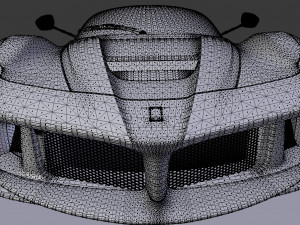 ferrari laferrari with complete interior 3D मॉडल