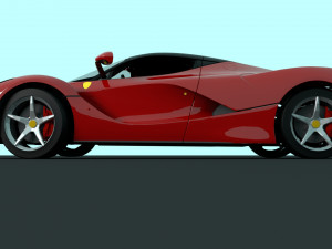 ferrari laferrari with complete interior 3D मॉडल