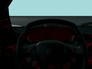 ferrari laferrari with complete interior 3D Model