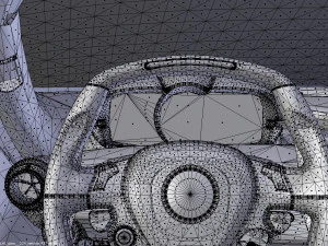 ferrari laferrari with complete interior 3D Model