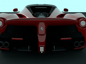 ferrari laferrari with complete interior 3D मॉडल