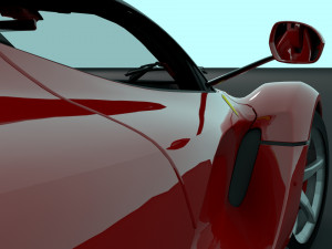 ferrari laferrari with complete interior 3D मॉडल