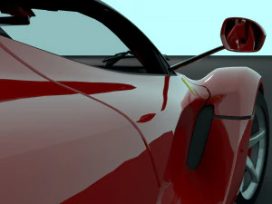 ferrari laferrari with complete interior 3D Model