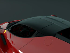 ferrari laferrari with complete interior 3D Model