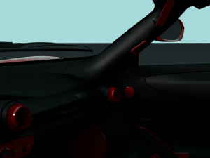 ferrari laferrari with complete interior 3D मॉडल