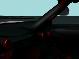 ferrari laferrari with complete interior 3D Model
