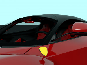 ferrari laferrari with complete interior 3D मॉडल