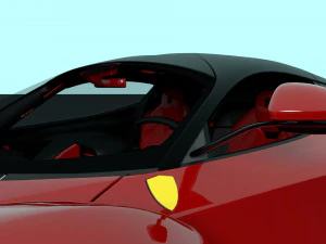 ferrari laferrari with complete interior 3D Model