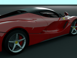 ferrari laferrari with complete interior 3D मॉडल