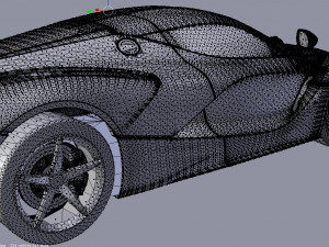 ferrari laferrari with complete interior 3D मॉडल
