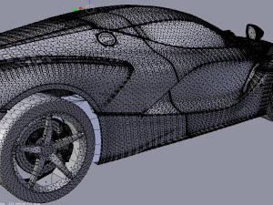 ferrari laferrari with complete interior 3D Model