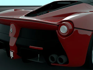 ferrari laferrari with complete interior 3D Model