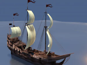 barco pirata Modelo 3D