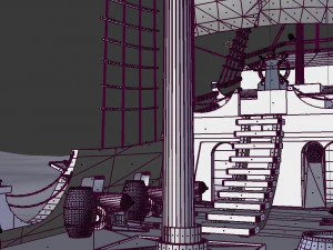 пиратский корабль 3D Модель