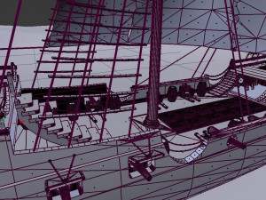 pirate ship Model 3D