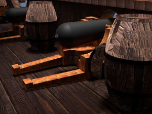 pirate ship Model 3D