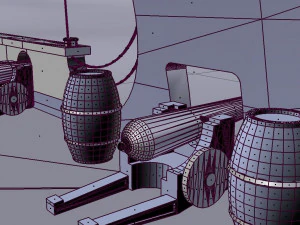 пиратский корабль 3D Модель