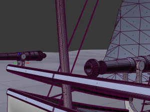 пиратский корабль 3D Модель