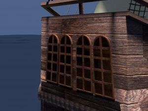 пиратский корабль 3D Модель