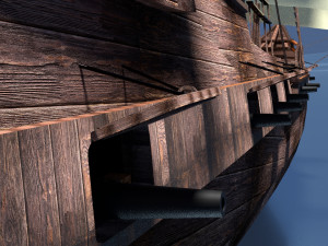 pirate ship Model 3D