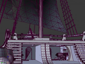 pirate ship Model 3D
