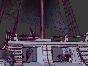 пиратский корабль 3D Модель