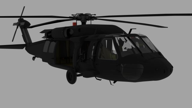uh-60 black hawk Model 3D .c4d .max .obj .3ds .fbx .stl .blend 