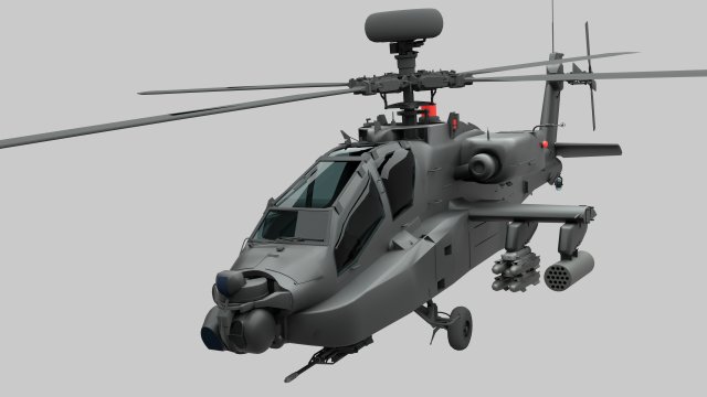 ah-64d apache Modello 3D .c4d .max .obj .3ds .fbx .stl .blend 