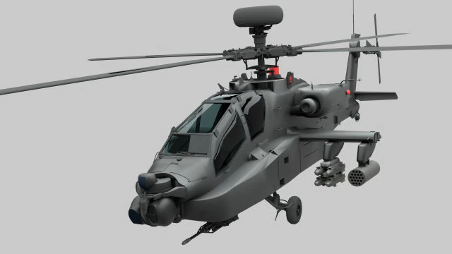 ah-64d apache Modèle 3D .c4d .max .obj .3ds .fbx .stl .blend 