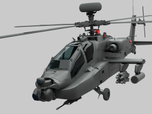 ah-64d apache 3Dモデル