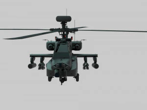 ah-64d apache Modèle 3D