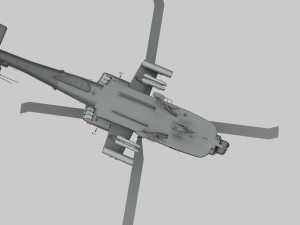 ah-64d apache Modello 3D