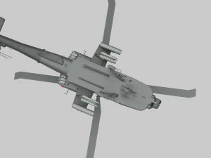 ah-64d apache Modèle 3D
