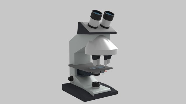 compound microscope Modelo 3D .c4d .max .obj .3ds .fbx .stl .blend 