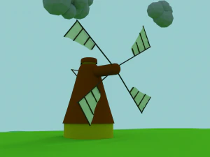 wind mill 3D Model