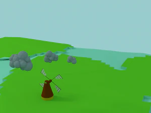 wind mill 3D Model