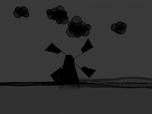 wind mill 3D Model
