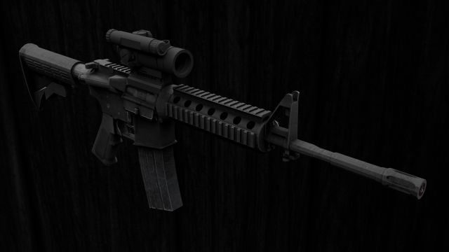 m4a1 carbine Modello 3D .c4d .max .obj .3ds .fbx .stl .blend