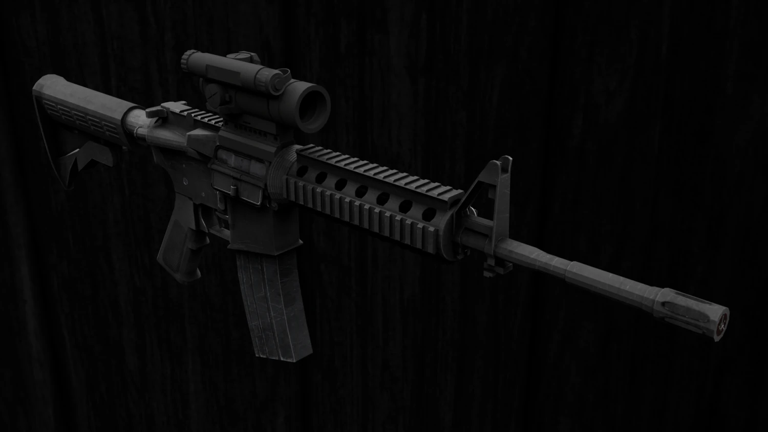 m4a1 carbine 3D Model .c4d .max .obj .3ds .fbx .stl .blend
