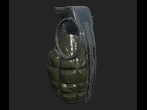 mk 2 grenade Model 3D