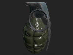 mk 2 grenade 3D Model