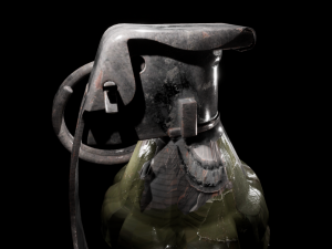 mk 2 grenade Model 3D