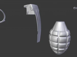 mk 2 grenade 3D Model