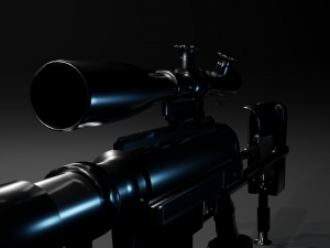 cheytac m200 intervention sniper rifle Model 3D